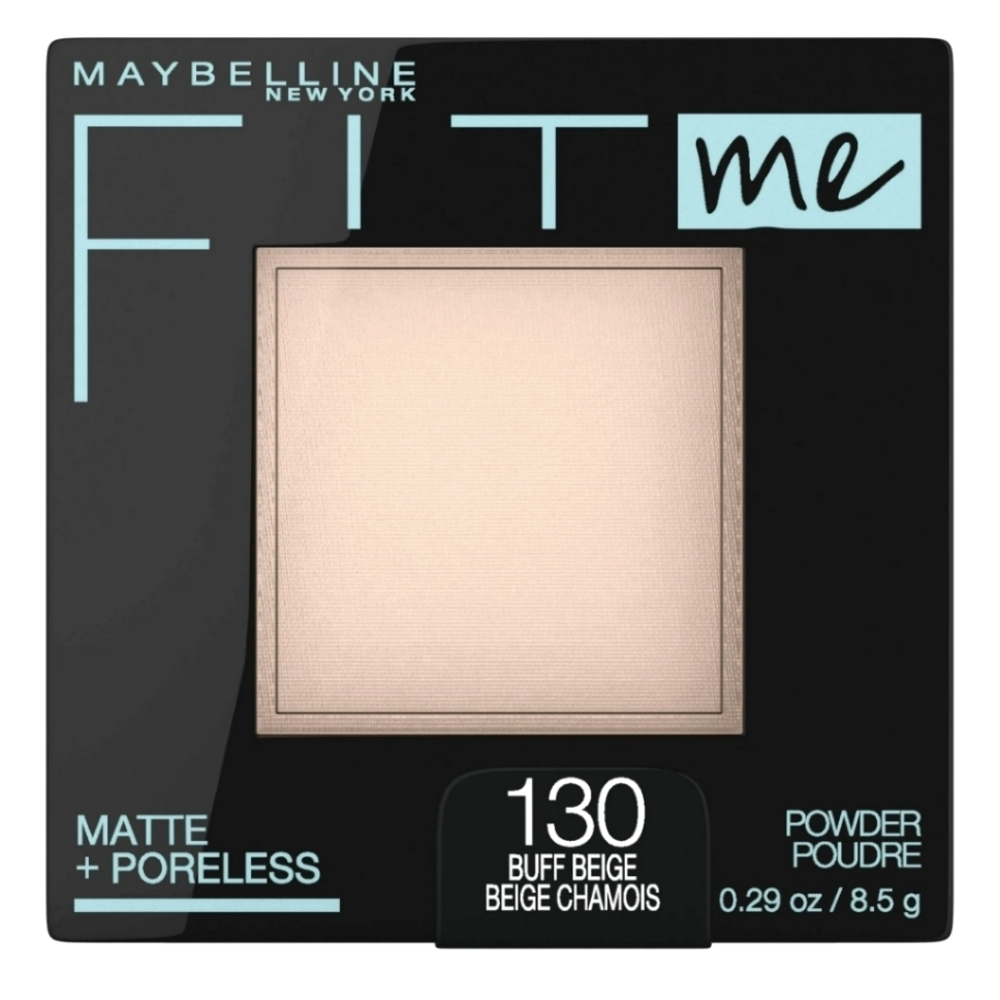 1 Maybelline Fit Me Matte Poreless Pressed Face Powder Makeup, Buff Beige0.29 oz